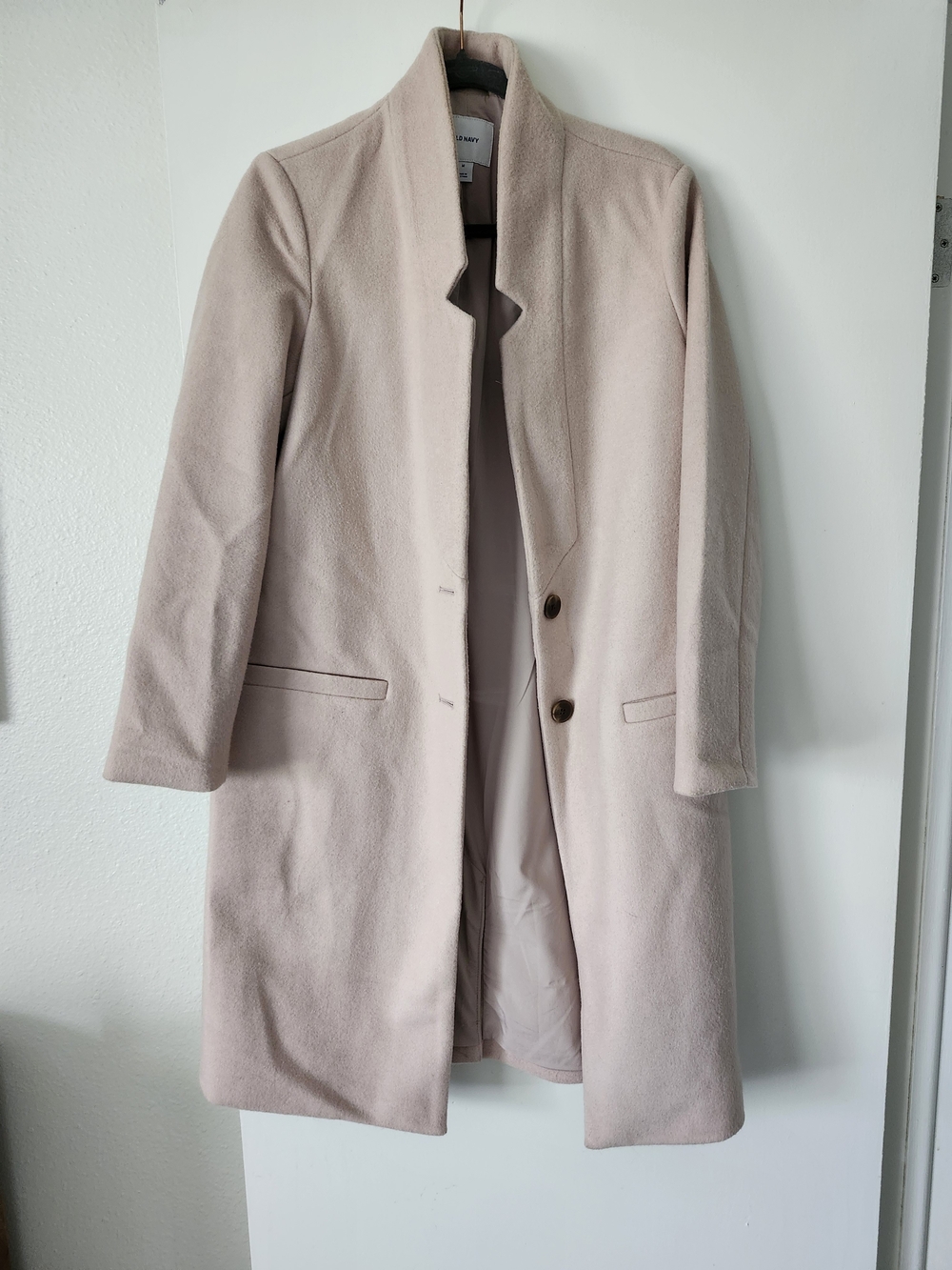Old Navy Pale Blush Trench Coat